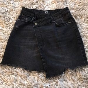 Asymmetric mini denim Skirt NWOT